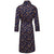 Lightweight Men's Dressing Gown back - Gekko Navy | Bown of London